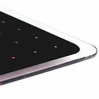 Viztex® Glacier Violet & Black Plan & Grid Glass Dry Erase Board - 17" x 23"