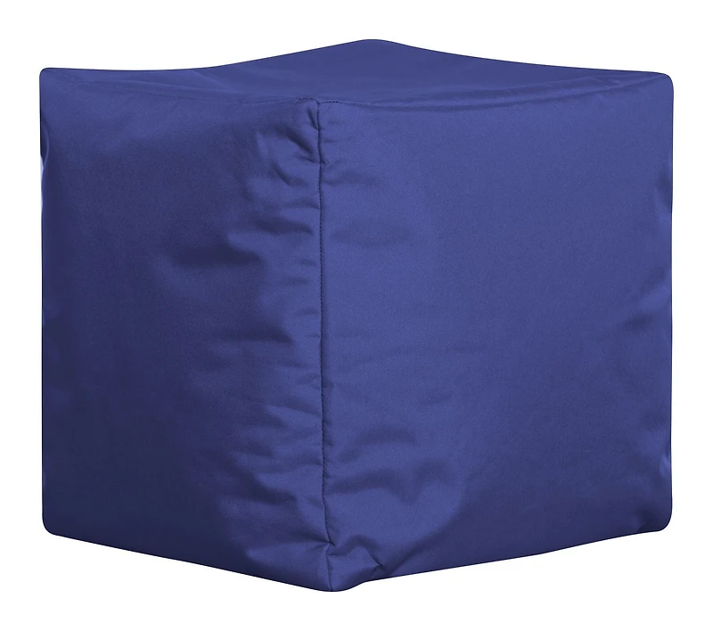 Gouchee Home Cube Brava Bleu électrique – Pouf cube hydrofuge rempli de billes de polystyrène, léger et portable, pour salon ou dortoir