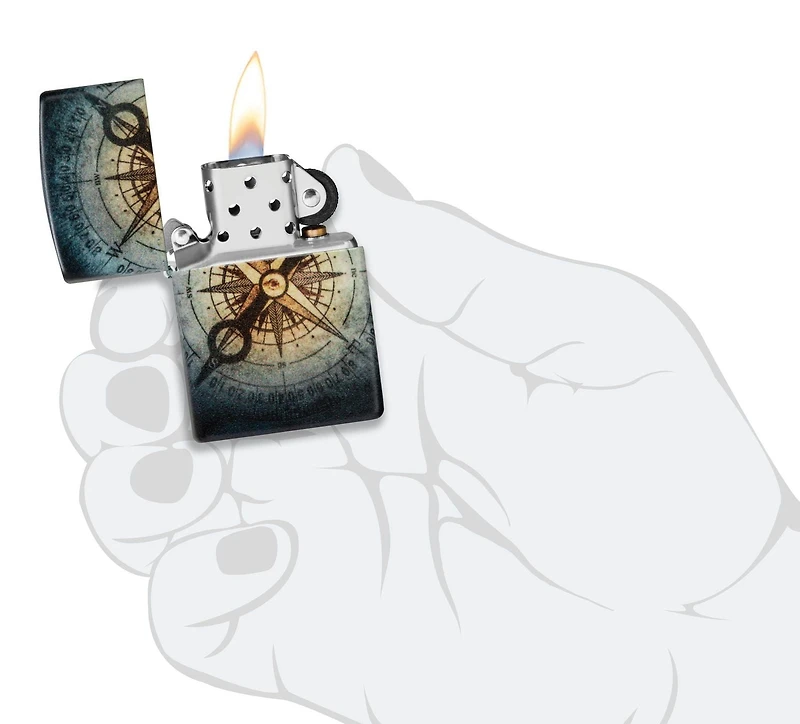 Zippo Compass Ghost Design (48562)