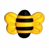 La Vogue Bouton à tige — abeille, 31 mm (motif métallique) La Vogue 31 mm bouton à tige