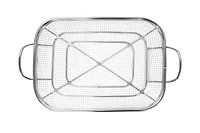 MESH ROASTING PAN, EXPERT GRILL STAINLESS STEEL ROASTING PAN