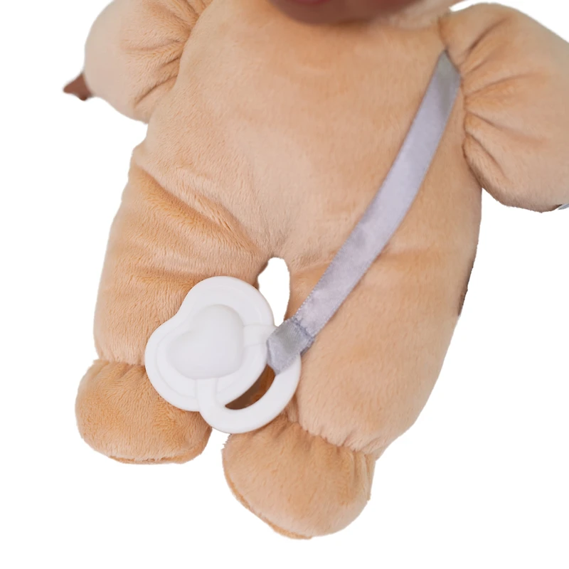 My Sweet Baby 10-inch Snuggly Baby Doll with Pacifier, Light Mocha Outfit