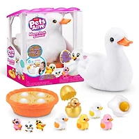 Pets Alive Mama Duck & Baby Surprise by ZURU Nurturing Play Surprise Hatching Interactive Girls' Toy., Surprise Unboxing Soft Toy