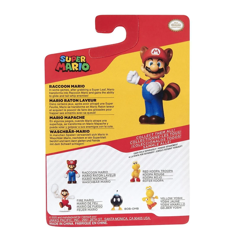 Nintendo 2.5" Raccoon Mario Figure