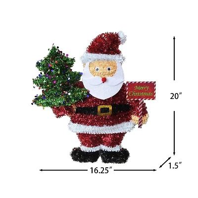 Guirlande de Noël avec guirlande de père Noël