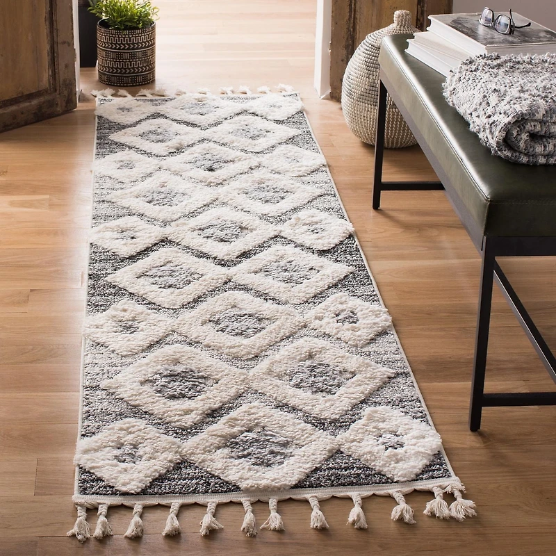 Safavieh Moroccan Tassel Dawson Tapis Géométrique Shag