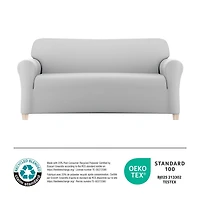 Housse de sofa extensible douce Pixel, housse de mobilier fabriquée avec 20 % de tissu recyclé, lavable à la machine couleurs assorties
