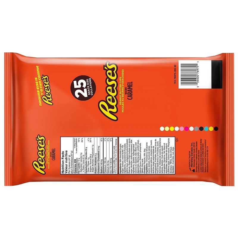 25ct Reese's Peanut Butter Cups with Caramel Snack Size 389g, 24pk, 25ct Reese's PBC with Caramel