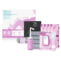 Frida Mom - Women, Newborn Baby Hospital Packing Kit - Labour and Delivery + Postpartum Recovery Kit - Hospital Bag Nursing Gown, Socks, Peri Bottle, Disposable Underwear, Ice Maxi Pads, Pad Liners, P, One Size