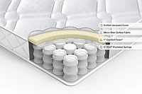 Matelas hybride à ressorts ensachés Zinus Spa Sensations 6 pouces Simple, double