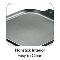 Tramontina PrimaWare 11 in Aluminum Nonstick Square Griddle - Steel Gray