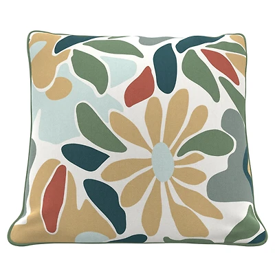 Coussin décoratif extérieur Botanique 40,6 cm x 40,6 cm HOMETRENDS, résistant à la décoloration