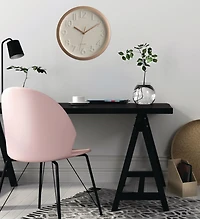 WHITE DIAL PLASTIC WALL CLOCK 10"
