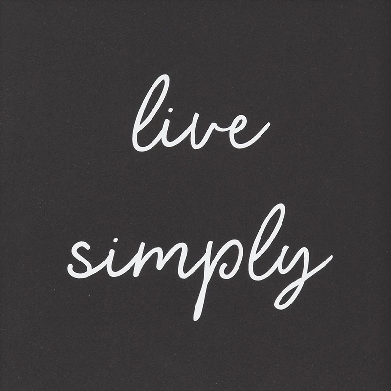 Œuvre d'appoint encadrée 15 x 15 Live Simply