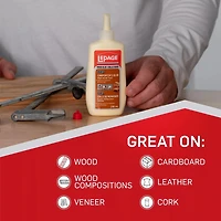LePage Pro Carpenter's Wood Glue, 150 mL, bonds stronger than wood itself
