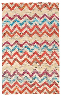 ECARPETGALLERY Tapis Fait à la Main pour Salon, Salle à Manger et Chambre à Coucher Transitionnel Collection Sari Silk 5'2" x 7'2" en Ivoire