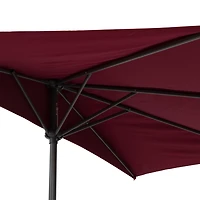 Parasol d'extérieur CorLiving Versa de 2,6 m avec cadre en acier pour petits espaces