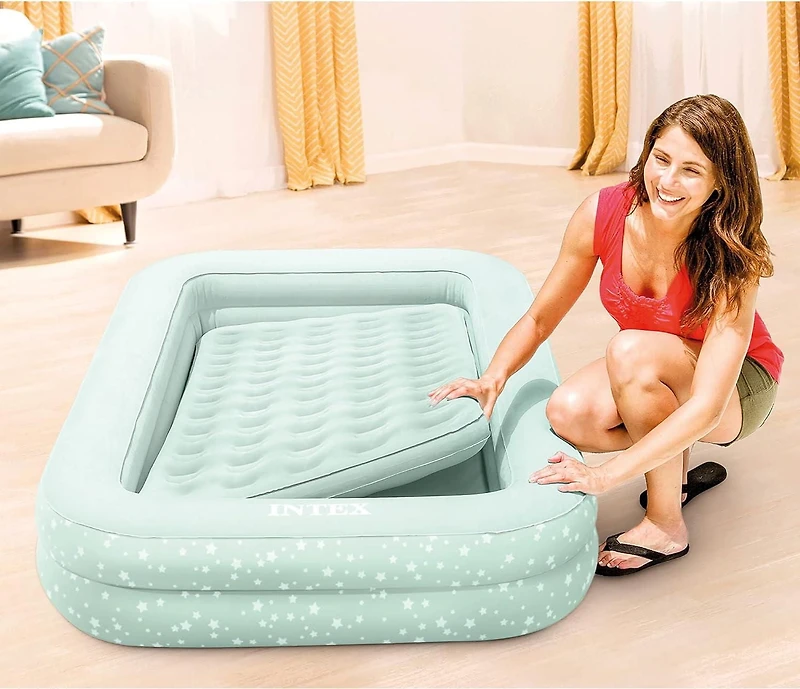 Matelas gonflable Intex Kidz Travel Bed avec pompe à main et sac de transport