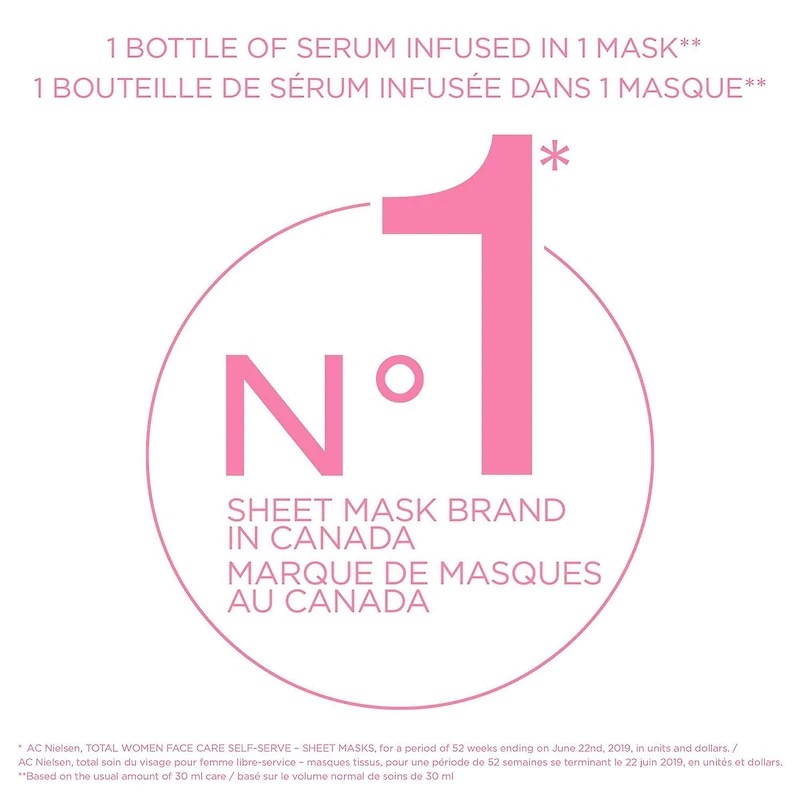 Garnier SkinActive Moisture Bomb Super Hydrating Sheet Mask, With Pomegranate