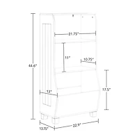 Kids 23" Bookcase with Toy Organizer and 2 Bins