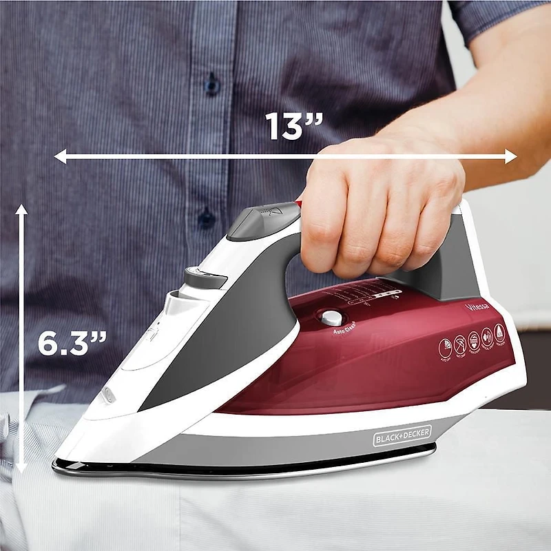 Black + Decker Vitessa Fer à vapeur perfectionné Avec semelle EvenSteam