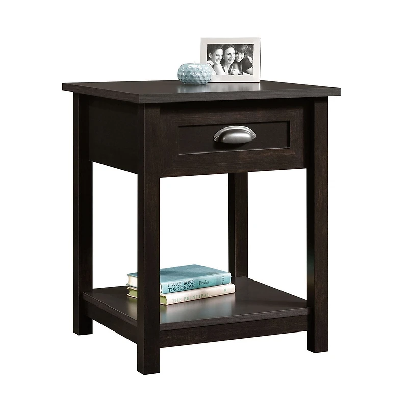 Sauder, Chevet, Finition noir Estate, 416744