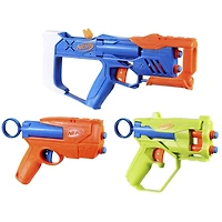 Nerf N Series Triple Action Pack, 3 Blasters, 12 Nerf N1 Darts Compatible Only with Nerf N Series Blasters, Ages 8 and up