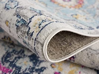 Rug Branch Savannah 2' x 18' (Exact Size: 2'3" x 18') Mid-Century Modern Modern Indoor Runner Rug, Rust Grey, Contemporary Entryway, Hallway, Bathroom, and Kitchen