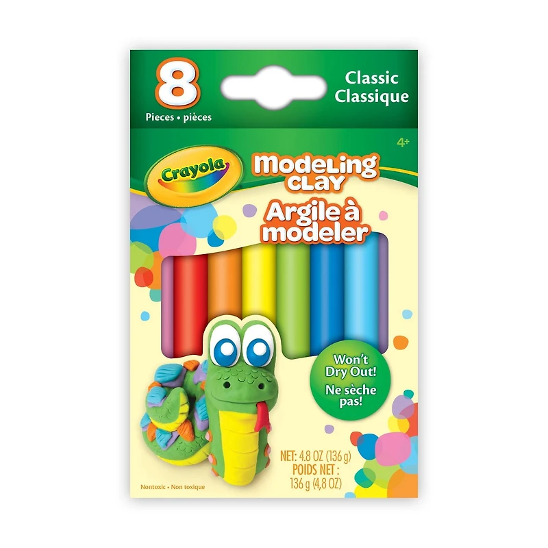 Argile à modeler, classique Crayola Des teintes classiques pour des créations vives et brillantes!