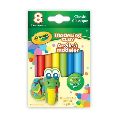 Argile à modeler,  classique Crayola Des teintes classiques pour des créations vives et brillantes!