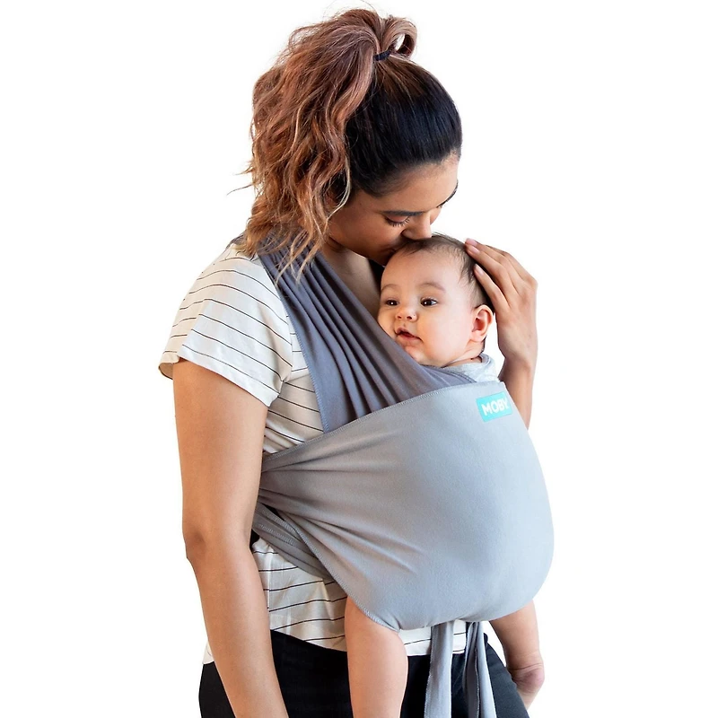 MOBY - Easy Wrap Baby Carrier Wrap - Designed To Combine The Best Features Of A Baby Wrap and Baby Carrier In One - The Perfect Child Carrier - Great For Babywearing, Nursing, And Keeping Baby Close