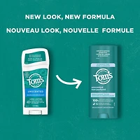 Tom’s of Maine Unscented Natural Deodorant for Men and Women, Aluminum Free, 92 g