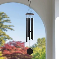 Hometrends 30" Classic Black Metal Outdoor Wind Chime