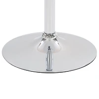 CorLiving Maya Round Adjustable Height Indoor Bar Table with Swivel and Metal Pedestal Base