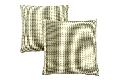 Monarch Specialties Oreillers, Lot De 2, 18 X 18 Carré, Encart Inclus, Jeté Décoratif, Accent, Sofa, Canapé, Chambre À Coucher, Polyester, Hypoallergénique, Vert, Moderne