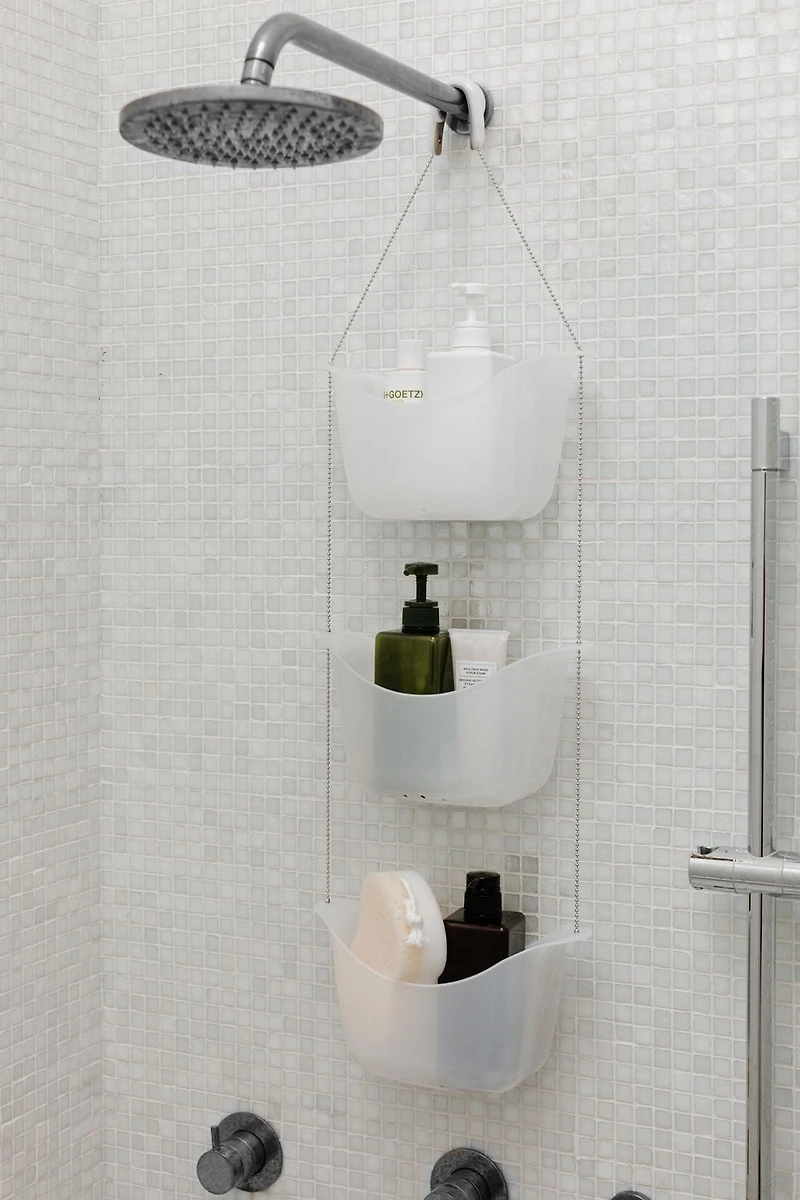 Bask Shower Caddy White/Nickel