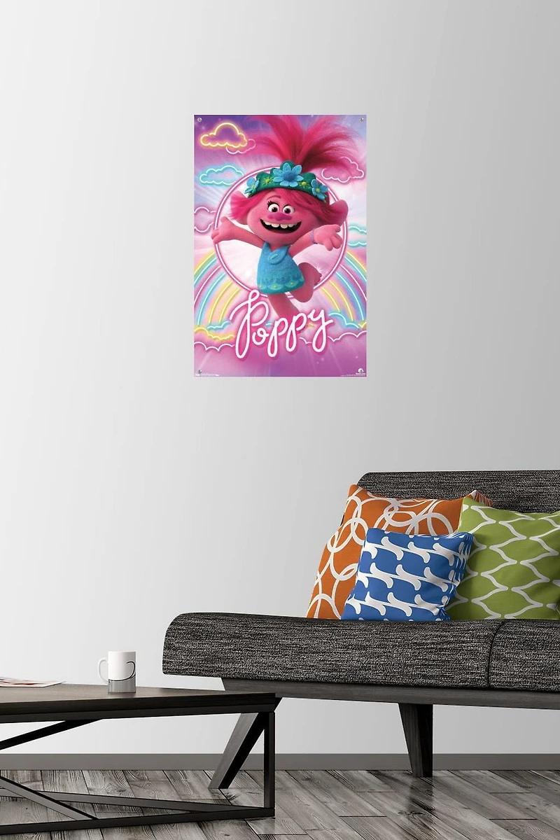 DreamWorks Trolls 2 - Poppy Wall Poster, 22.375" x 34" Framed
