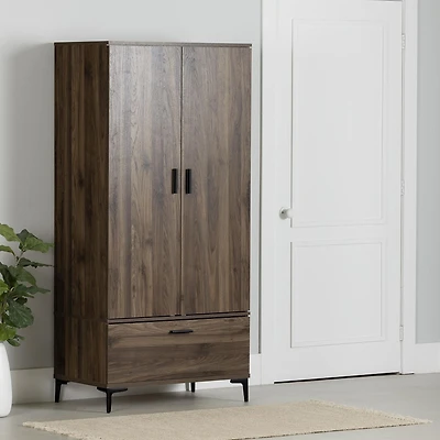 South Shore Musano Wardrobe Armoire with Doors and Drawers