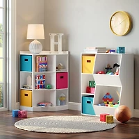 RiverRidge® Home 6-Cubby, 3-Shelf Corner Cabinet in White for Kids