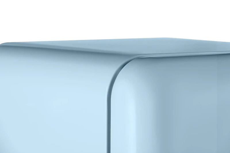iio 10 Cu. pi. Réfrigérateur rétro avec congélateur en noir de jais