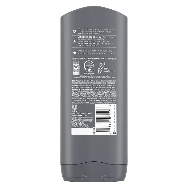 Dove Men Care Extra Fresh Body and Face Wash Value Pack