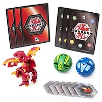 Bakugan Starter Pack 3-Pack, Dragonoid, Collectible Action Figures, for Ages 6 and Up