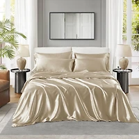 Ensemble de draps en satin Madison Park Essentials