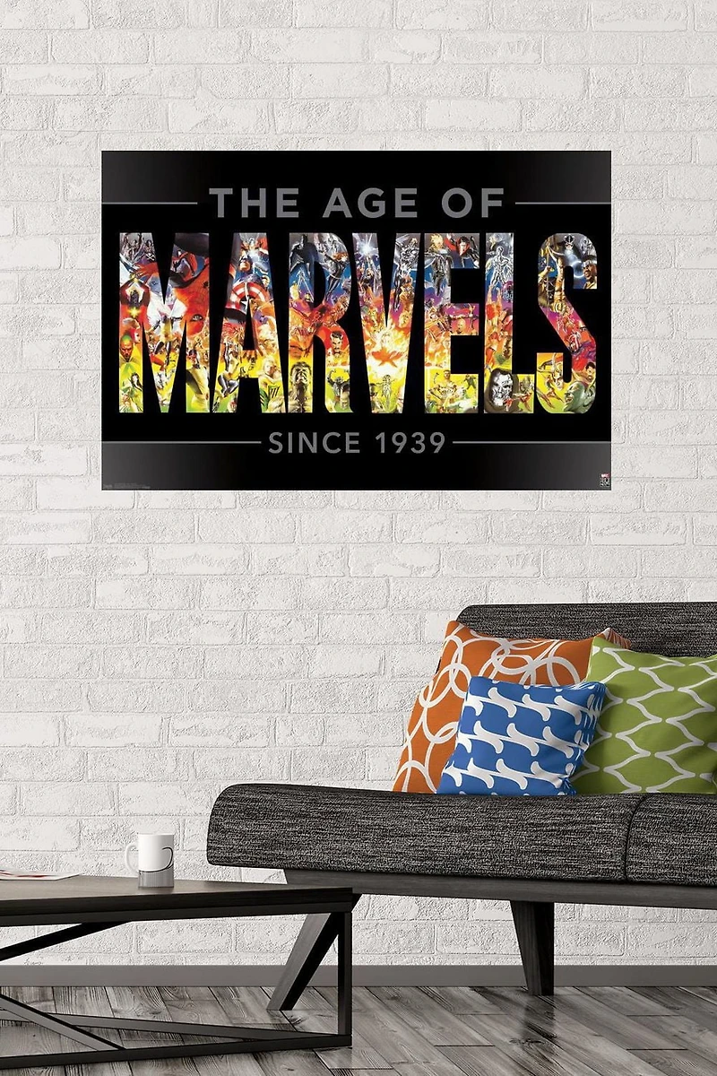 Marvel Comics - Marvel 80th Anniversary - Age of Marvels Wall Poster, 22.375" x 34"