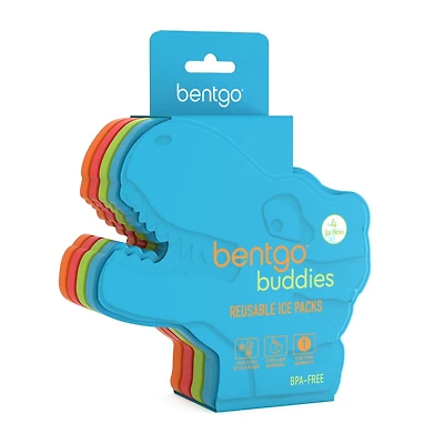 Bentgo Buddies Lot de 4 glaces réutilisables (Dinosaure)