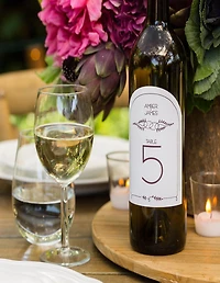 Avery Étiquettes arrondies blanches de bouteilles de vin, 4¾" x 3½", pour imprimantes laser et à jet d’encre - 22811