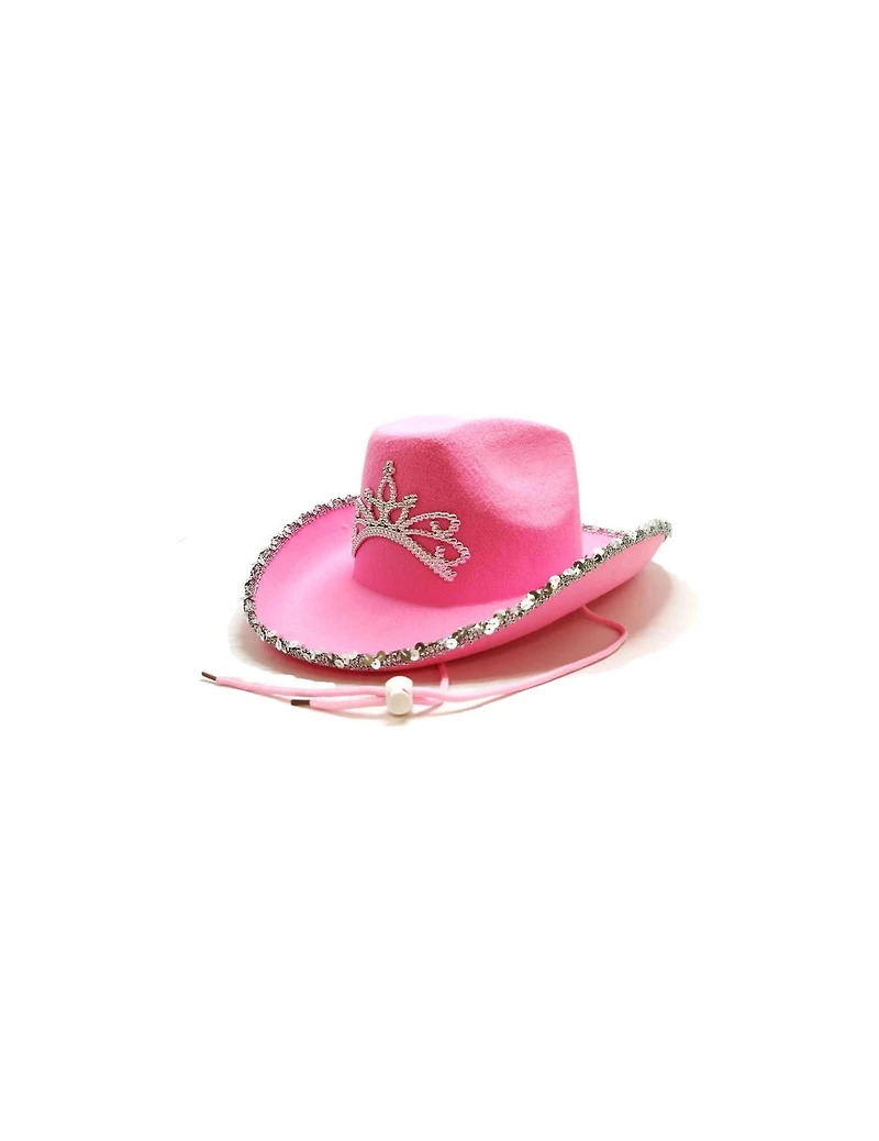 FantastikParty CHAPEAU DE COWBOY, chapeau western d'été à large bord, chapeau Fedora classique de couleur unie Chapeau de cowboy en feutre pour homme et femme.