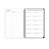 2025 Weekly Monthly Planner, 5 x 8, Blue Sky, Naveah, 5x8 Weekly/Monthly Planner
