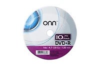 ONN DVD+R 10 Pack Shrink Wrap