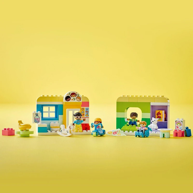LEGO DUPLO Town Life At The Day-Care Center 10992, Early Childhood STEM Building Toy Set for Toddlers, Boys and Girls that Stimulates Creativity and Hands-on Learning